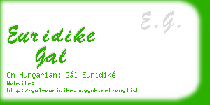 euridike gal business card